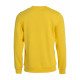Sweater Round Neck 021030 Unisex Lemon (010 achterkant