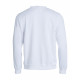 Sweater Round Neck 021030 Unisex Wit (00) achterkant
