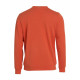 Sweater Round Neck 021030 Unisex Diep Oranje (18) achterzijde