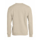Sweater Round Neck 021030 Unisex Lich Khaki (815) achterzijde